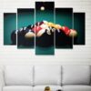 Billiards Home 3 - Gaming 5 Panel Canvas Art Wall Decor