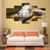 Billy Goat 01 - Animal 5 Panel Canvas Art Wall Decor