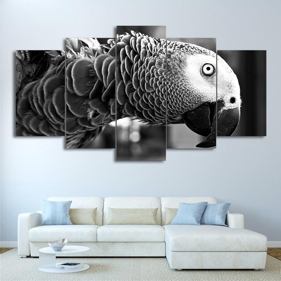 Bird 16 - Animal 5 Panel Canvas Art Wall Decor Bird 16 - Animal 5 Panel Canvas Art Wall Decor