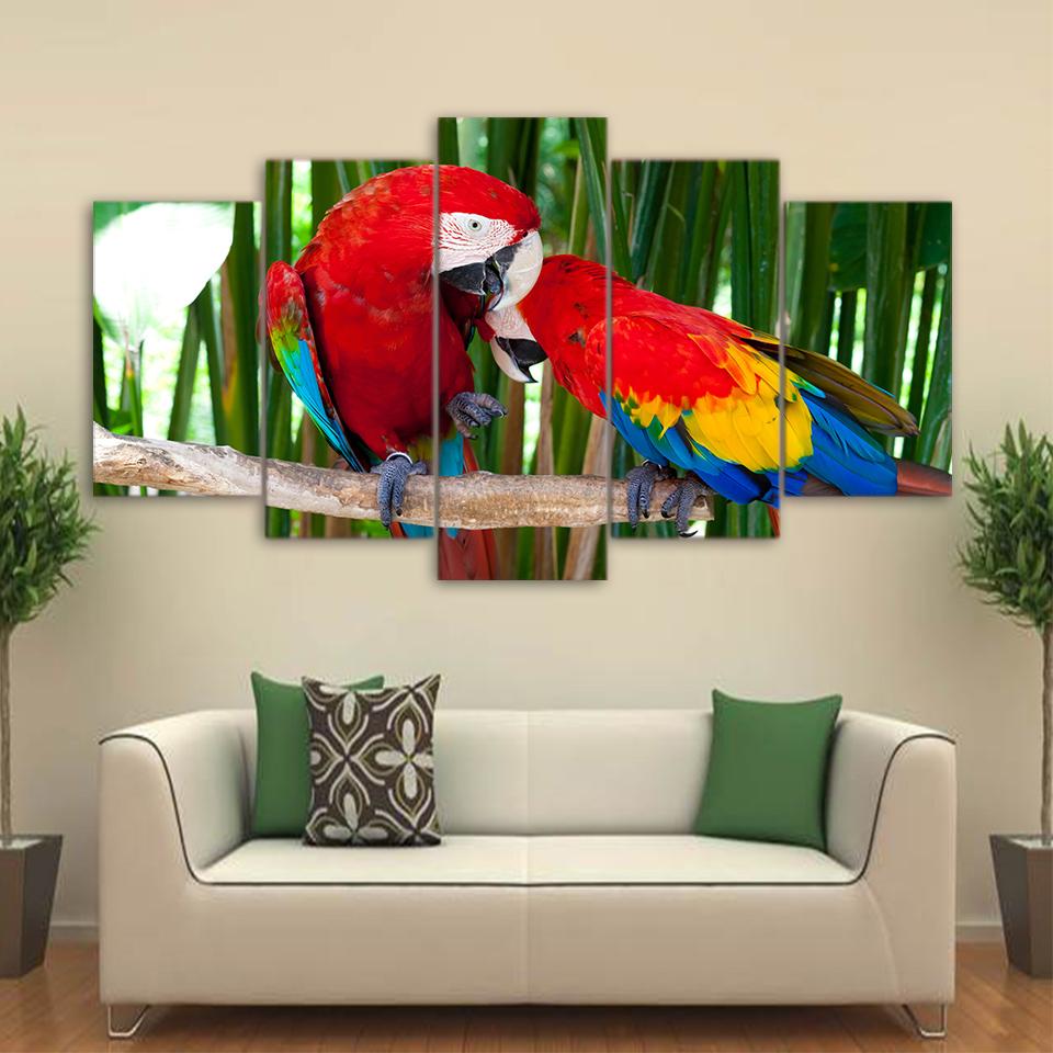 Bird 17 - Animal 5 Panel Canvas Art Wall Decor Bird 17 - Animal 5 Panel Canvas Art Wall Decor