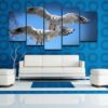 Bird 18 - Animal 5 Panel Canvas Art Wall Decor