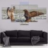 Bird 2 - Animal 5 Panel Canvas Art Wall Decor
