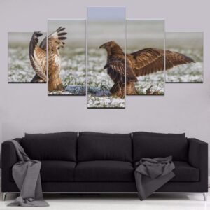 Bird 2 - Animal 5 Panel Canvas Art Wall Decor