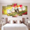 Bird 20 - Animal 5 Panel Canvas Art Wall Decor