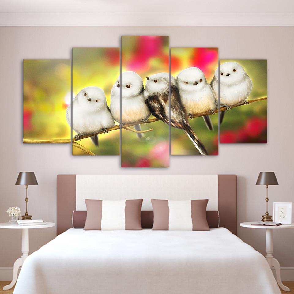 Bird 20 - Animal 5 Panel Canvas Art Wall Decor Bird 20 - Animal 5 Panel Canvas Art Wall Decor