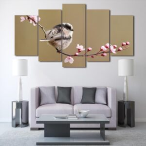 Bird 22 - Animal 5 Panel Canvas Art Wall Decor