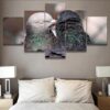 Bird 23 - Animal 5 Panel Canvas Art Wall Decor