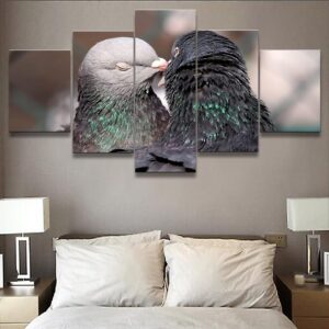 Bird 23 - Animal 5 Panel Canvas Art Wall Decor