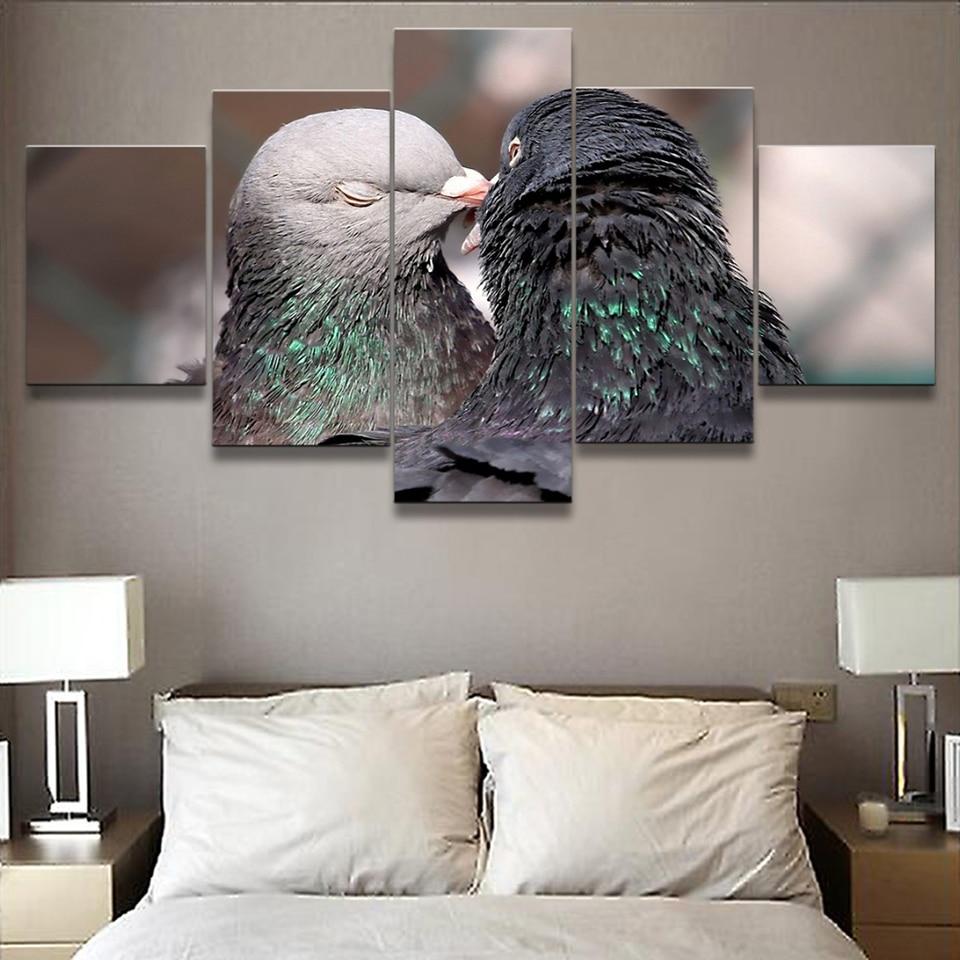 Bird 23 - Animal 5 Panel Canvas Art Wall Decor Bird 23 - Animal 5 Panel Canvas Art Wall Decor