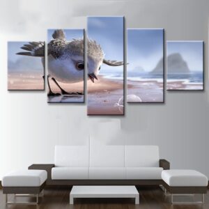 Bird 26 - Animal 5 Panel Canvas Art Wall Decor
