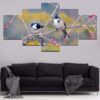 Bird 7 - Animal 5 Panel Canvas Art Wall Decor