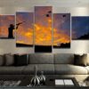 Bird Hunter - Hunting 5 Panel Canvas Art Wall Decor