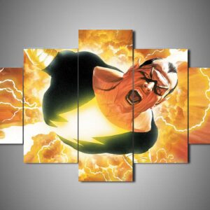 Black Adam 3 - Dc 5 Panel Canvas Art Wall Decor