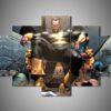 Black Adam - Dc 5 Panel Canvas Art Wall Decor