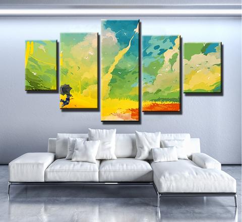 Blast Off - Abstract 5 Panel Canvas Art Wall Decor Blast Off - Abstract 5 Panel Canvas Art Wall Decor