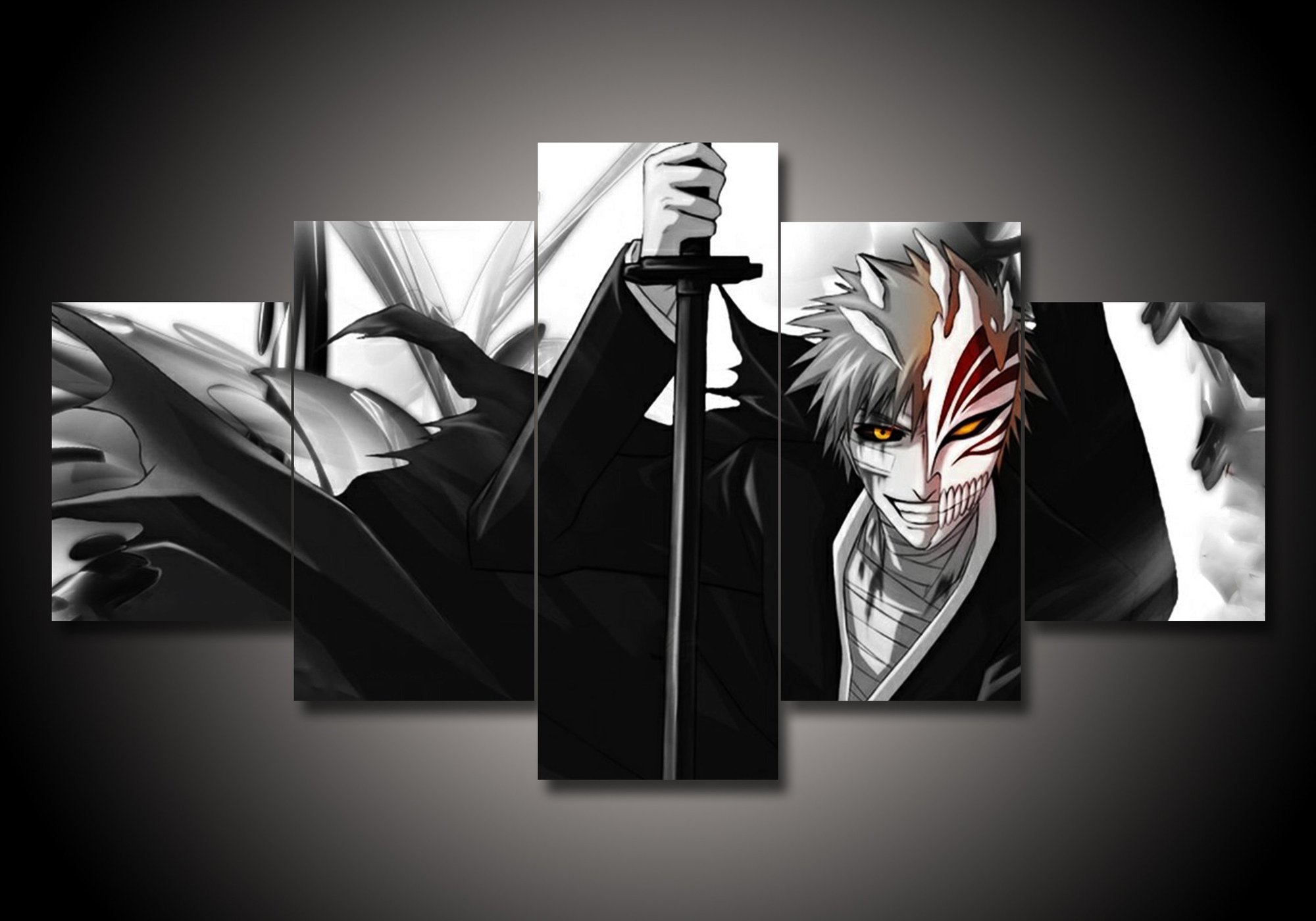 Bleach 3 - Anime 5 Panel Canvas Art Wall Decor Bleach 3 - Anime 5 Panel Canvas Art Wall Decor