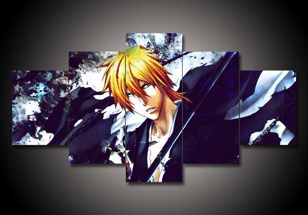 Bleach 5 - Anime 5 Panel Canvas Art Wall Decor Bleach 5 - Anime 5 Panel Canvas Art Wall Decor