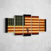 Blood & Guts - Abstract 5 Panel Canvas Art Wall Decor