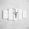 Blown Away Ice Cream - Abstract 5 Panel Canvas Art Wall Decor