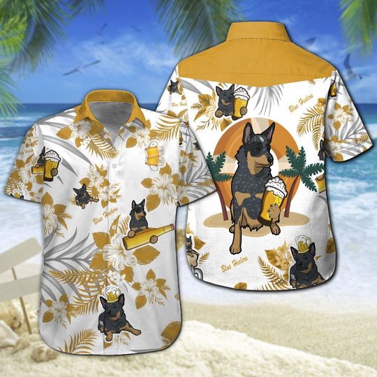 Blue Heelers Beer Hawaiian Shirt Summer Button Up Blue Heelers Beer Hawaiian Shirt Summer Button Up