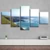 Blue Sky And Mountain - Nature 5 Panel Canvas Art Wall Decor