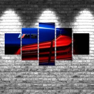 Bmw M5 - Automative 5 Panel Canvas Art Wall Decor