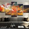 Boat Light - Abstract 5 Panel Canvas Art Wall Decor