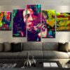 Bob Marley - Abstract 5 Panel Canvas Art Wall Decor