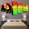 Bob Marley - Music 5 Panel Canvas Art Wall Decor