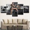 Bodybuilding Chic - Sport 5 Panel Canvas Art Wall Decor