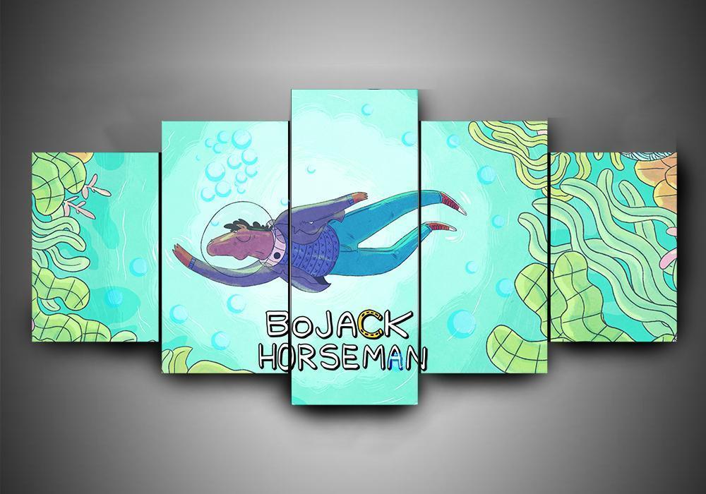 Bojack Horseman 5 - Movie 5 Panel Canvas Art Wall Decor Bojack Horseman 5 - Movie 5 Panel Canvas Art Wall Decor