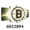Boston Bruins Nhl Team (Thunderbolt) - Sport 5 Panel Canvas Art Wall Decor