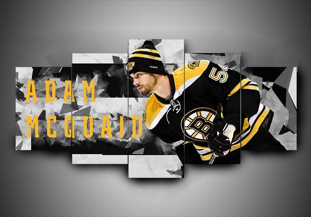 Boston Bruins - Adam Mcquaid - Sport 5 Panel Canvas Art Wall Decor Boston Bruins - Adam Mcquaid - Sport 5 Panel Canvas Art Wall Decor