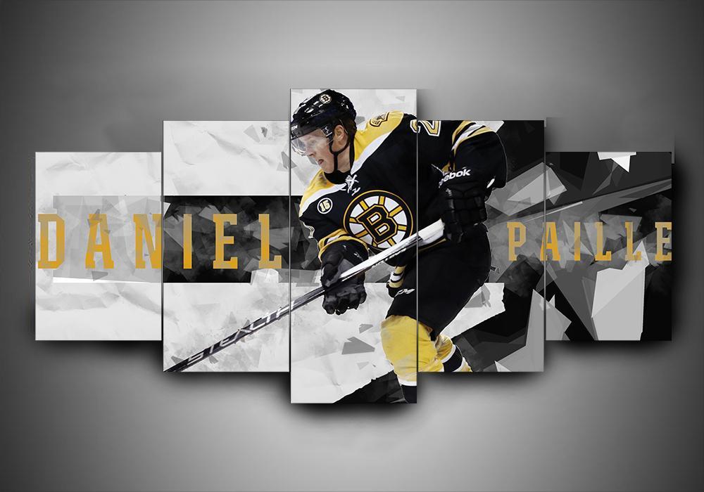 Boston Bruins - Daniel Paille - Sport 5 Panel Canvas Art Wall Decor Boston Bruins - Daniel Paille - Sport 5 Panel Canvas Art Wall Decor