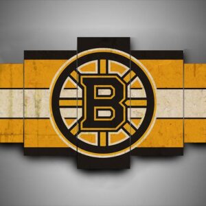 Boston Bruins - Team - Sport 5 Panel Canvas Art Wall Decor