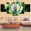 Boston Celtics Basketball 2 - Sport 5 Panel Canvas Art Wall Decor