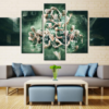 Boston Celtics Basketball 3 - Sport 5 Panel Canvas Art Wall Decor