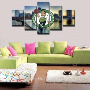 Boston Celtics Team Sport - Sport 5 Panel Canvas Art Wall Decor