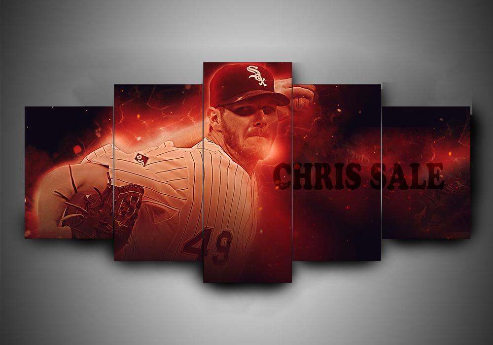 Boston Red Sox 10 - Sport 5 Panel Canvas Art Wall Decor Boston Red Sox 10 - Sport 5 Panel Canvas Art Wall Decor