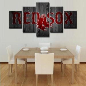 Boston Red Sox 6 - Sport 5 Panel Canvas Art Wall Decor