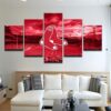 Boston Red Sox 7 -Sport 5 Panel Canvas Art Wall Decor