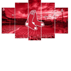Boston Red Sox Baseball - Sport 5 Panel Canvas Art Wall Decor