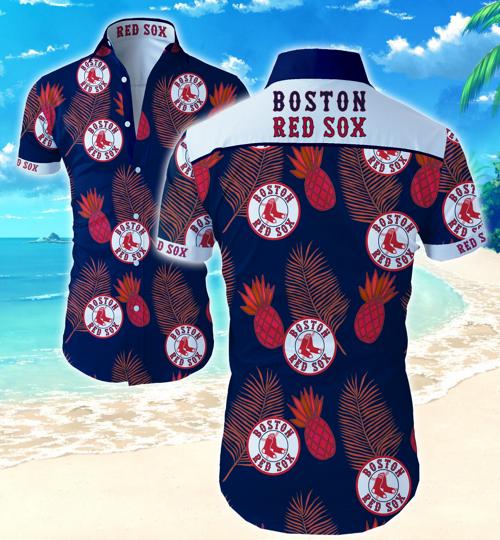 Boston Red Sox Hawaiian Shirt Summer Button Up Boston Red Sox Hawaiian Shirt Summer Button Up