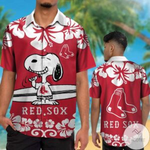 Boston Red Sox Snoopy Hawaiian Shirt