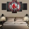 Boston Red Sox Sports Team - Sport 5 Panel Canvas Art Wall Decor