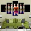 Bowling Ball 01 - Sport 5 Panel Canvas Art Wall Decor