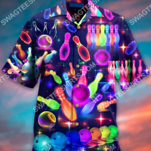 Bowling Colorful All Over Printing Hawaiian Shirt