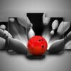 Bowling - Sport 5 Panel Canvas Art Wall Decor