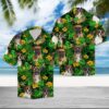 Boxer Tropical Wild Flower Hawaiian Shirt Summer Button Up