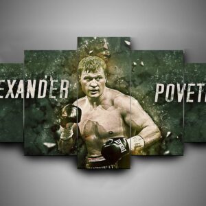 Boxing - Alexander Povetkin - Sport 5 Panel Canvas Art Wall Decor